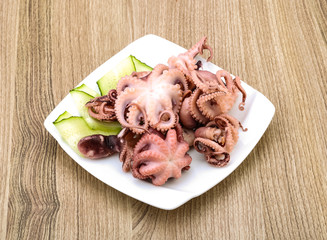 Marinated octopus