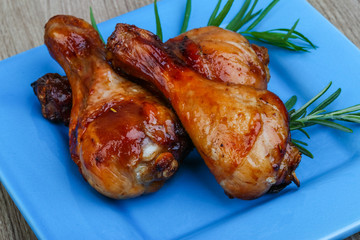Roasted chicken legs