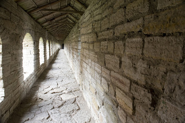Fortress Oreshek. Gallery in the wall