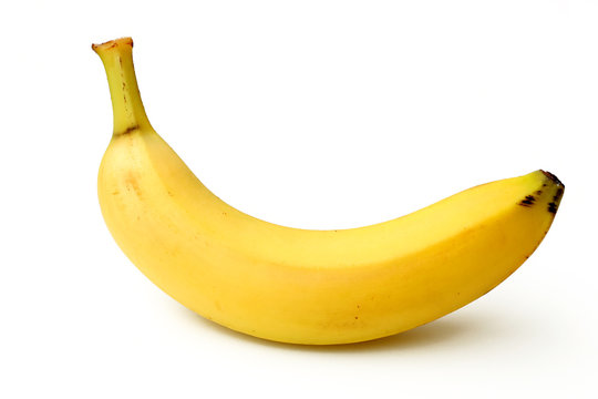 Banane mit weißem Hintergrund - Freisteller