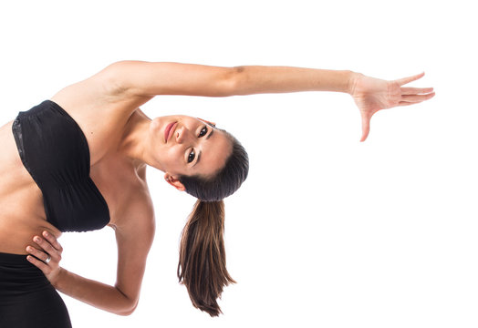 Sport woman stretching