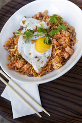 Rice, shrimp and egg