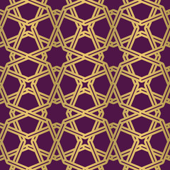 Seamless geometric tiling pattern