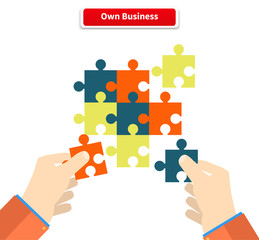 Creating or Building Own Business Concept