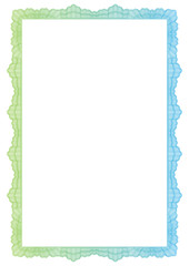 Vintage Certificate. Template diplomas, currency.