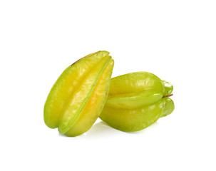 star fruit - carambola  on white background