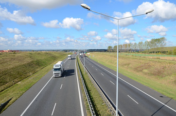 Highway with cars
