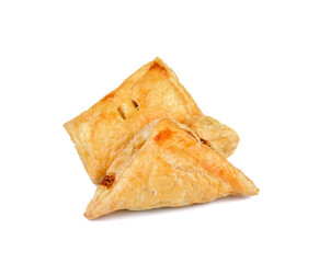 Tuna Pie on white background
