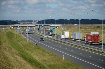 Highway with cars
