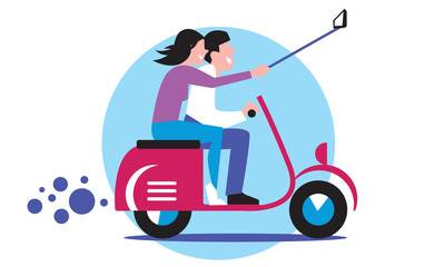 People make extraordinary Selfie