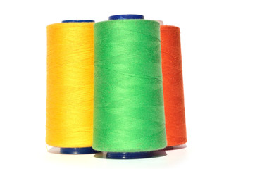 Green yellow and orange thread