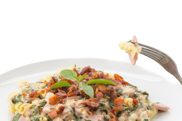 penne pasta with cream sauce