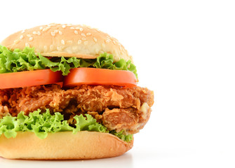 crispy chicken burger