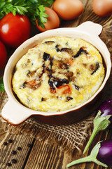 Omelet with vegetables