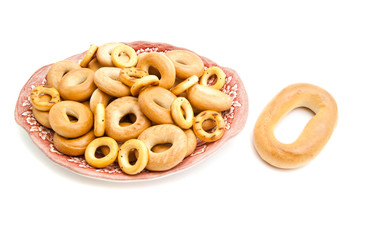different bagels on a plate
