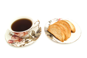 cup of tea and heap of crackers