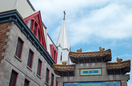 Quebec, Montreal, Architectures Of Chinatown