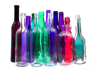 glass bottles