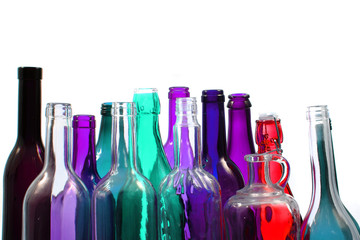 glass bottles