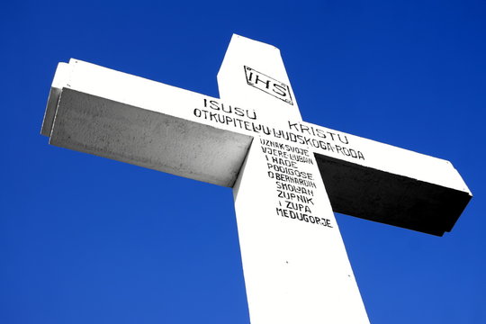 The white Cross of the Kricevac mount