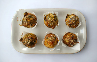 Healthy sweet potato muffins