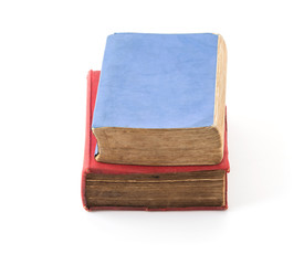old book on white background