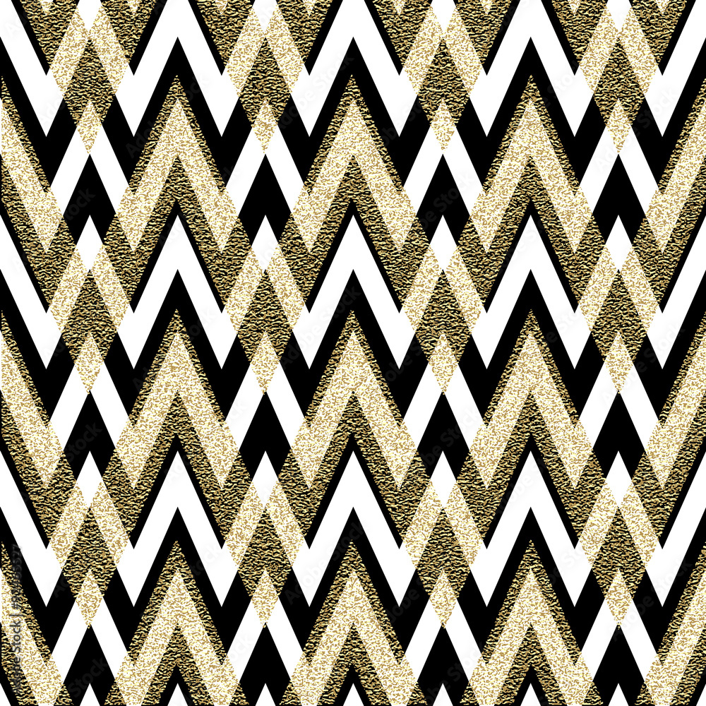 Poster pattern in zigzag.