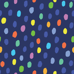 Seamless pattern with hand drawn point