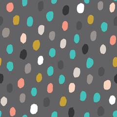 Seamless pattern with hand drawn point