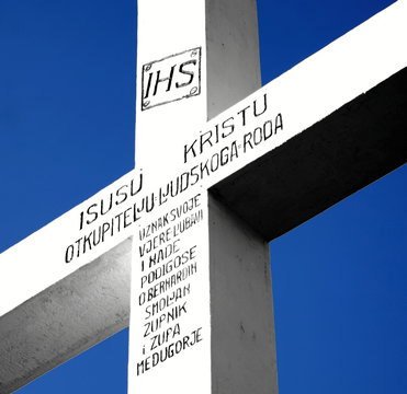The white Cross of the Kricevac mount