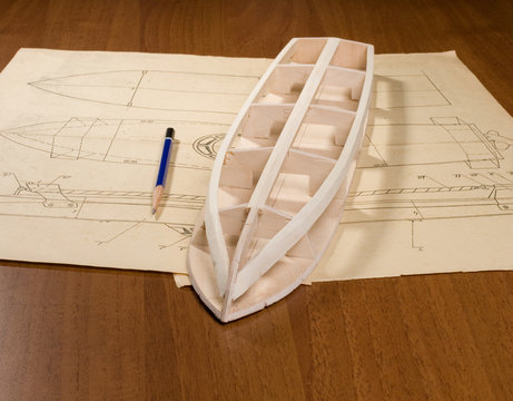 Ship scale model construction