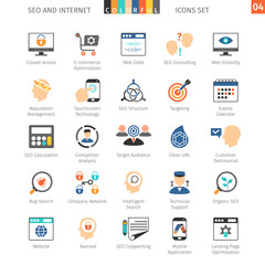 SEO Colorful Icon Set 04