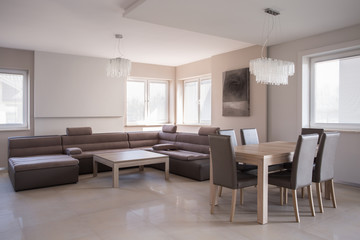 Relaxation and dining area