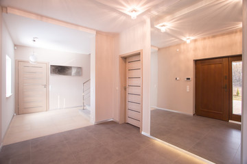 Entrance hall and light corridor