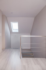 Light corridor with stairs