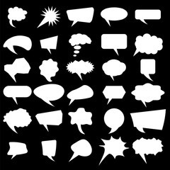 Set of Different Speech Bubbles