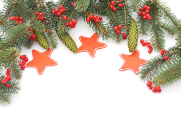 Christmas tree with stars.