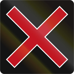 Obraz premium Do Not Use Lane in Canada