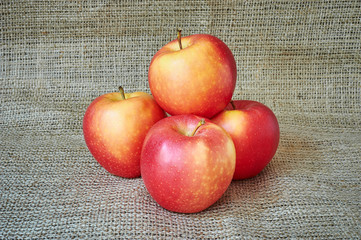 Ripe red apples