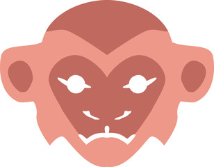 Fototapeta premium The head of the fire monkey