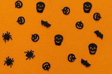 Halloween pattern orange