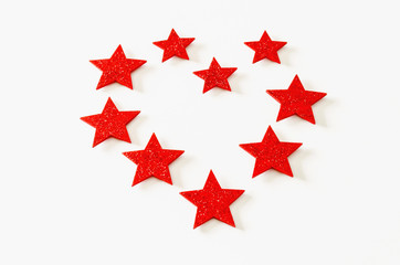 Valentines background stars