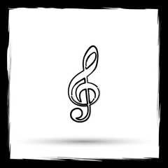 Obraz premium Musical note icon