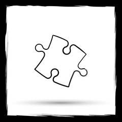 Obraz premium Puzzle piece icon