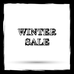 Winter sale icon