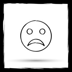 Sad smiley icon