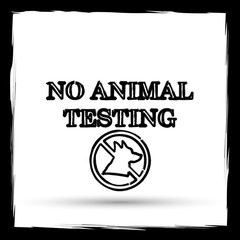No animal testing icon