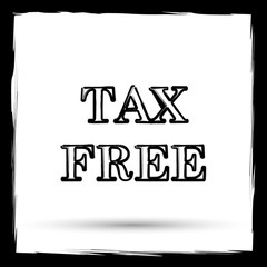 Tax free icon