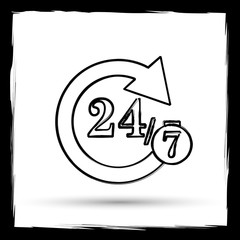 24/7 icon