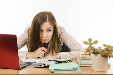 Master boring checked notebook students